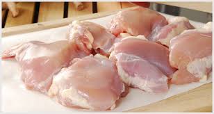 Chicken thighs raw skinless