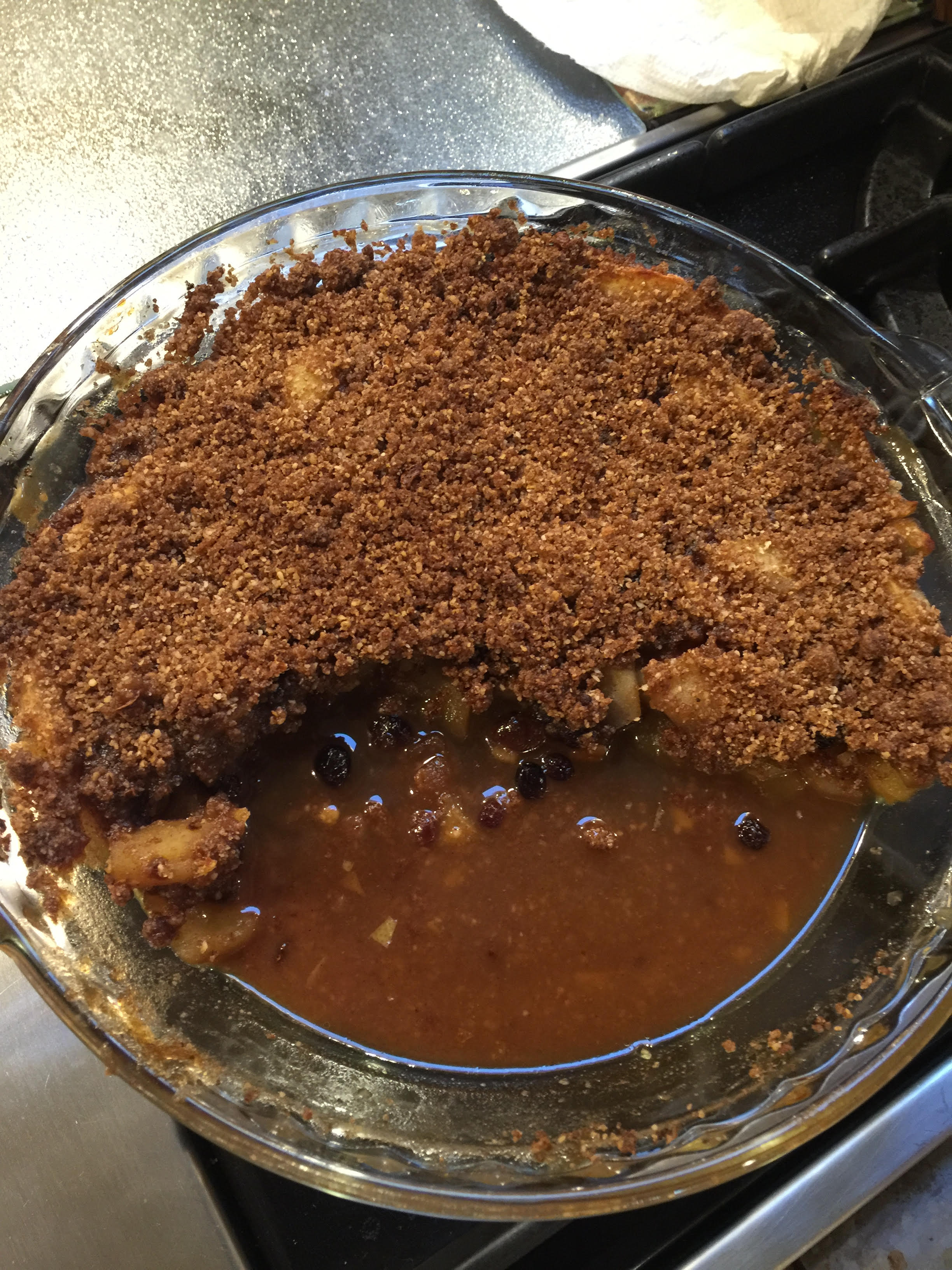 Apple Mincemeat Crumble Dec 2015