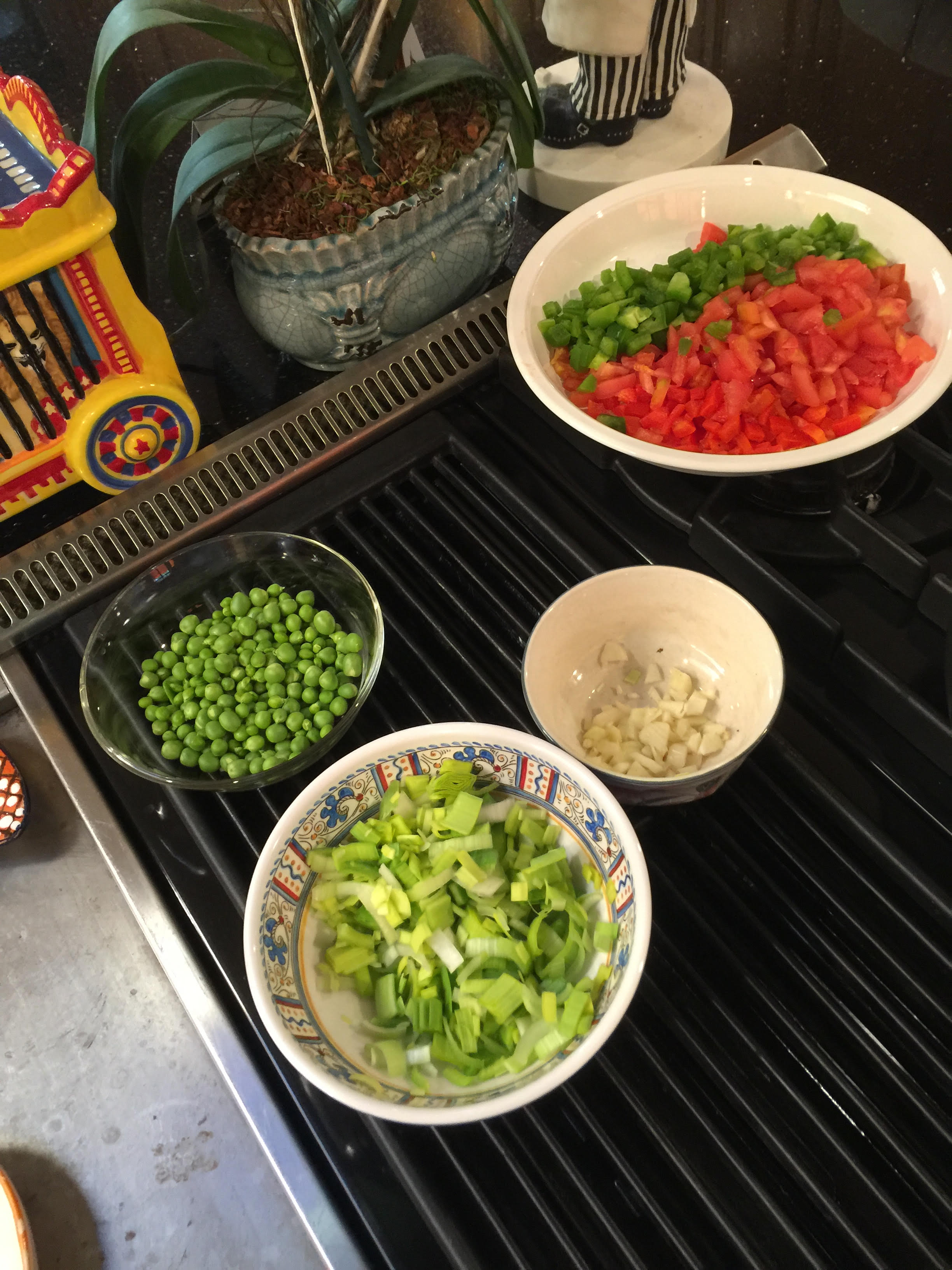 Paella Ingredients with Little Farm Tilapia