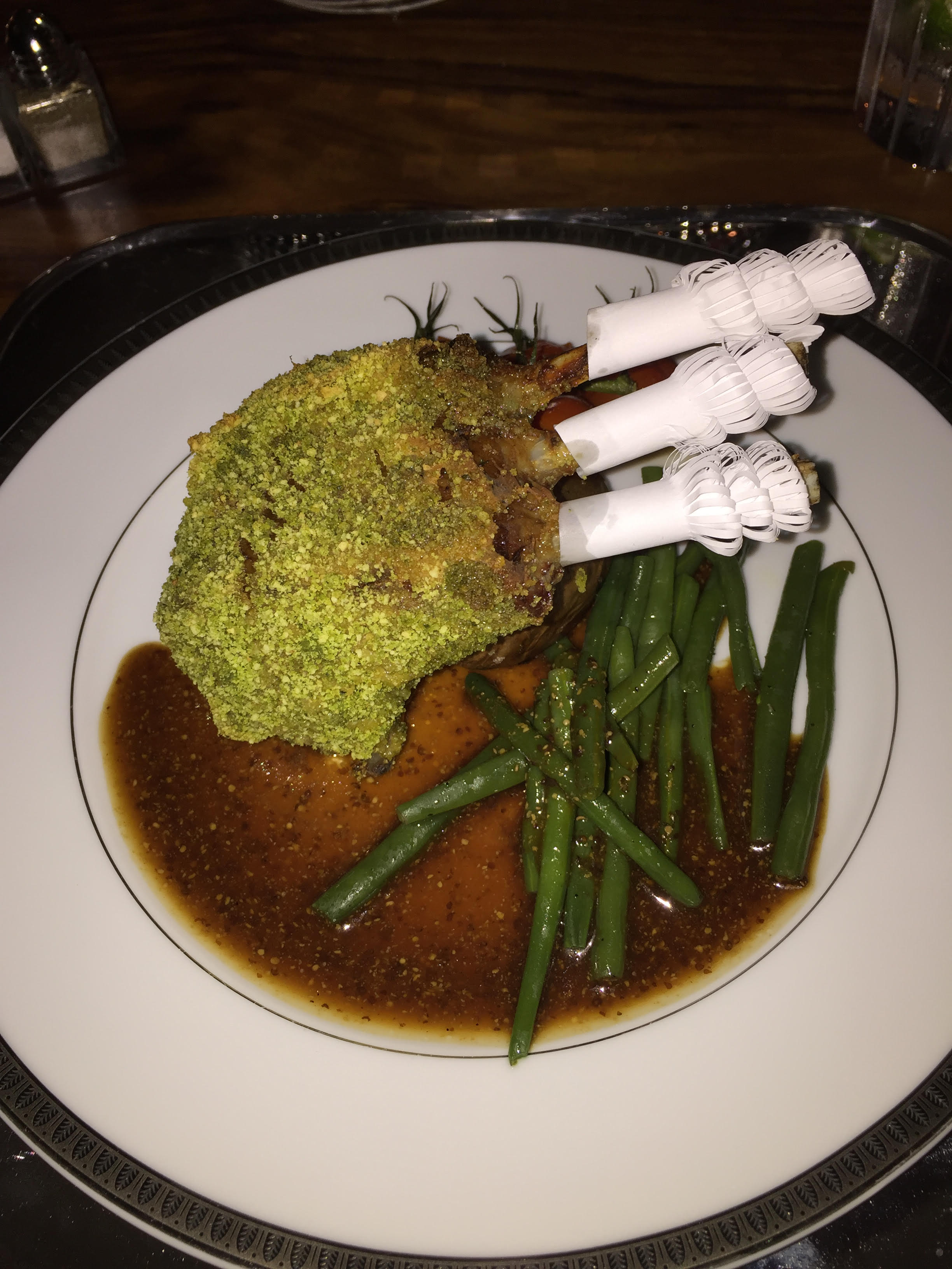 Rack of Lamb en jus on Kai