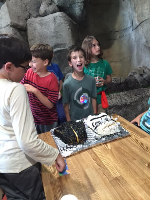 Jack loved his bday cake Star Wars Stormtrouper and Darth Vader