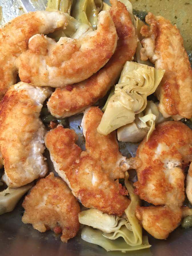 chicken-tenders-with-artichokes-capers-and-lemon